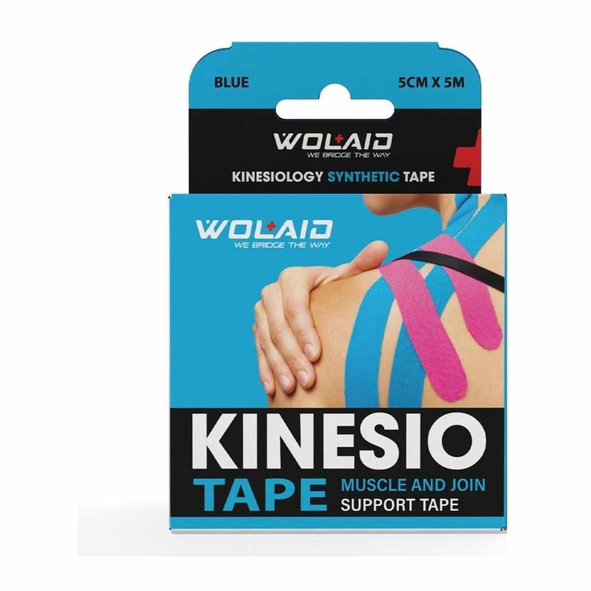 WOLAID KINESIO BLUE SUPPORT TAPE 5CM*5CM