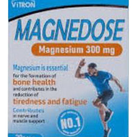 MAGNEDOSE MAGNESIUM 300MG VIT B6 10MG TAB 30S