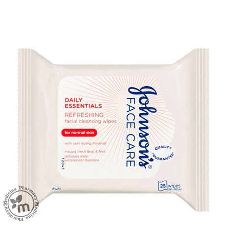 JOHNSONS 4935 FACIAL WIPES NORMAL SKIN 25S