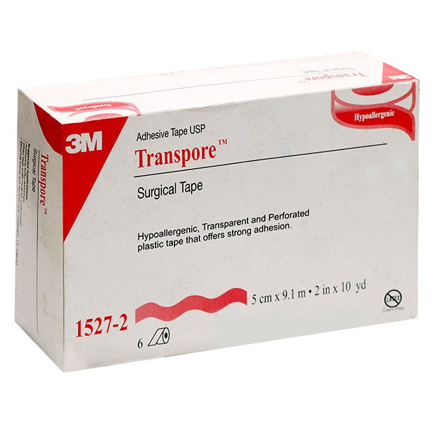 3M Transpore Tape (1527-2), 6 Boxes