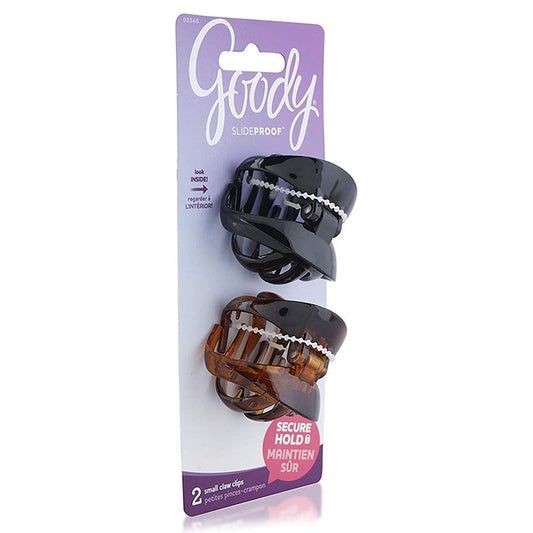 Goody Slideproof Wingless Small Claw Clip  2 Ct # 1941265/3000515