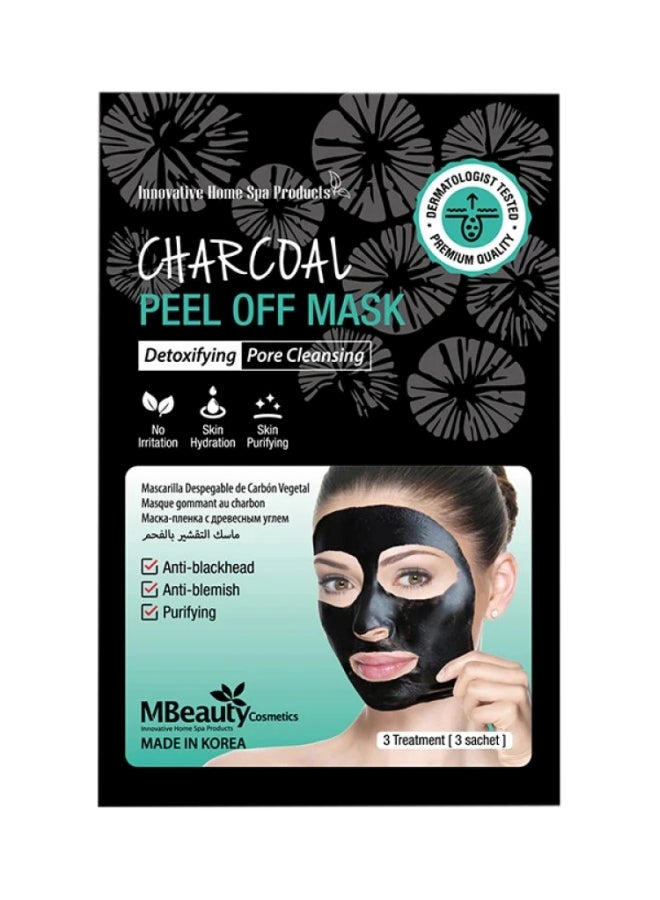 MBEAUTY CHARCOAL PEEL OFF MASK 3S