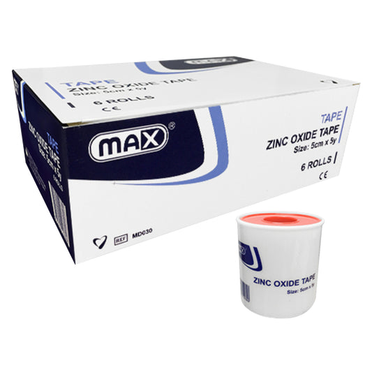 MAX ZINC OXIDE TAPE 7.5CMx5Y