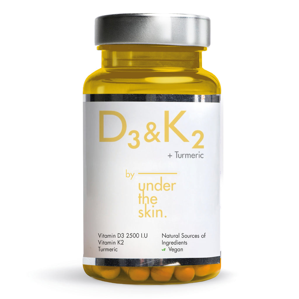 UNDER THE SKIN VITAMIN D3 K2 TUMERIC CAP 60S