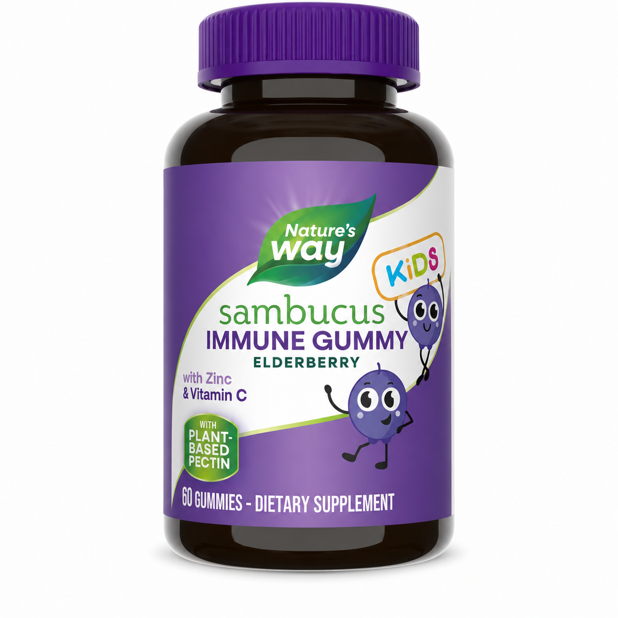 NATURE'S WAY SAMBUCUS KIDS GUMMY 60S