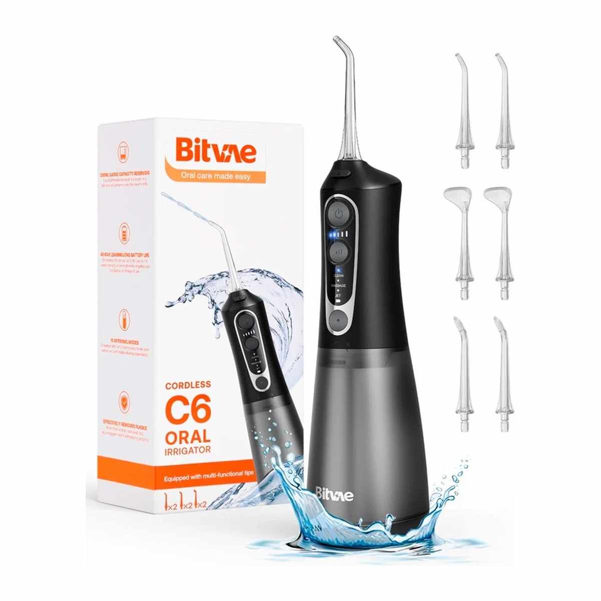 BITVAE C6 BLACK WATER FLOSSER