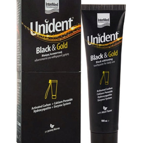 UNIDENT BLACK AND GOLD TOOTHPASTE 100ML