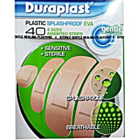 DURAPLAST SPLASHPROOF EVA 4SIZE ASS PLASTERS 40S