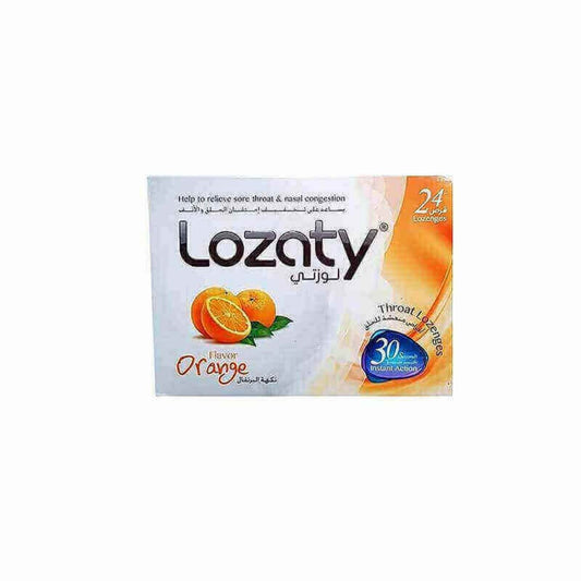 Lozaty Orange Throat Lozenges, 24 Lozenges