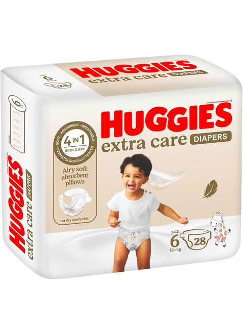 HUGGIES EXTRA CARE 6 28'S