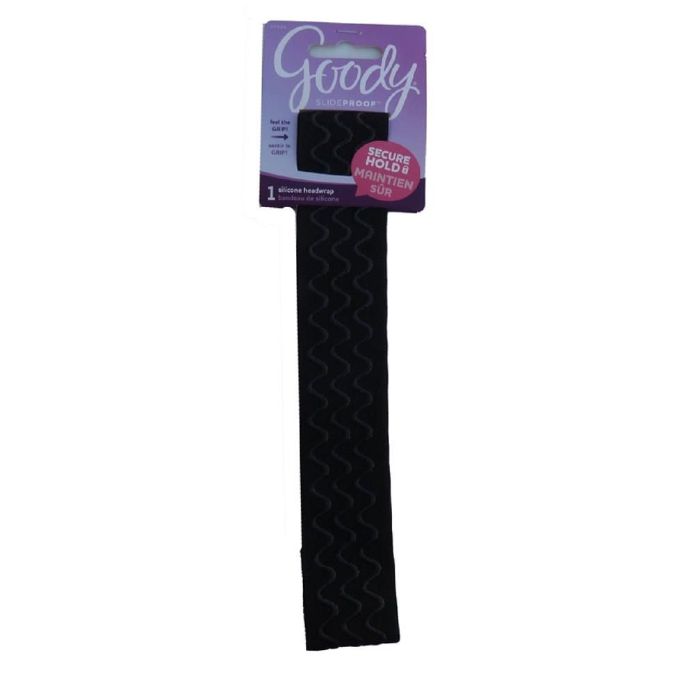 Goody Slideproof Extra Wide Triple Wave Head Wrap Black