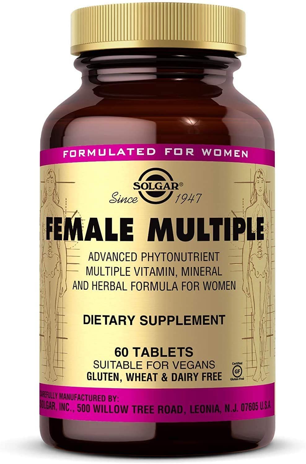 SOLGAR FEMALE MULTIPLE TAB 60'S