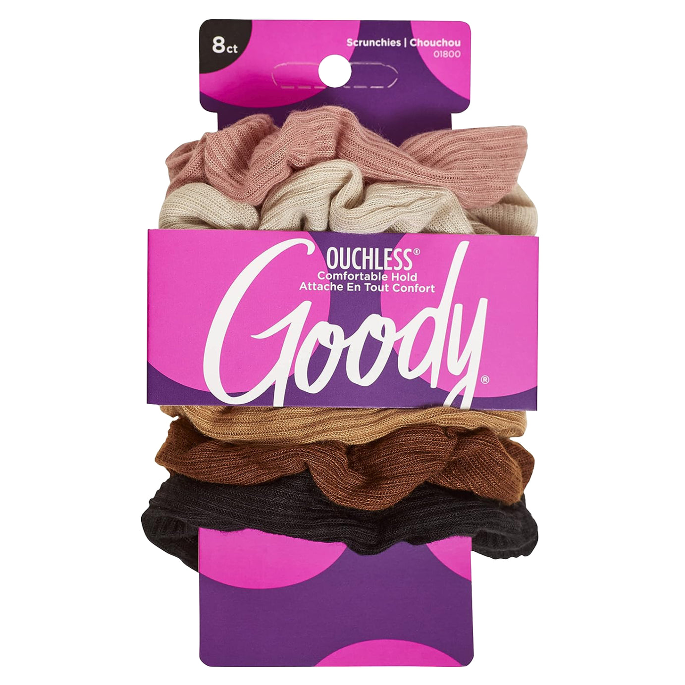 GOODY SCRUNCHIE RIBBED 8CT 1942248/3000122
