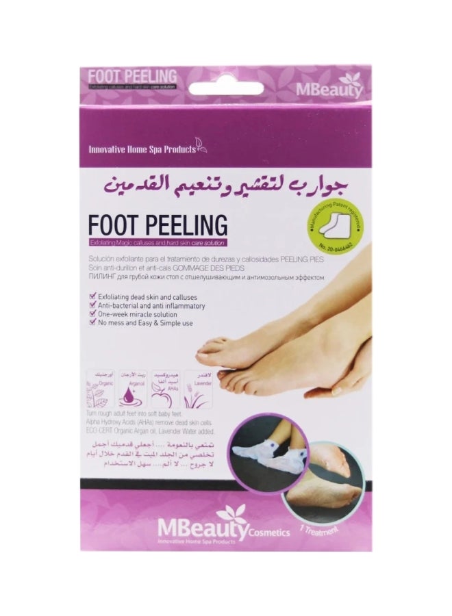 MBEAUTY FOOT PEELING PAIR SOCKS