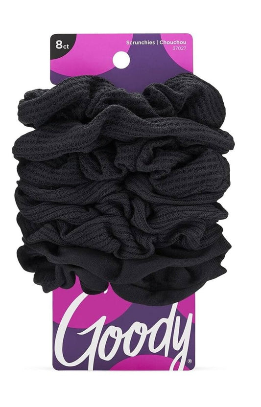 Goody Ouchless Scrunchie Black, 8 Pieces