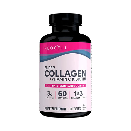 Neocell Super Collagen 1& 3 + Vitamin C & Biotin Tablets, 180 Tablets