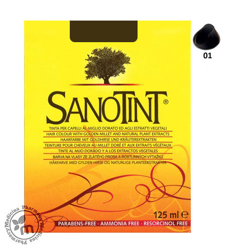 SANOTINT HAIR COLOUR 125ML BLACK NO.01
