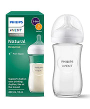 PHILIPIS AVENT SCY933/01 NATURAL 3.0 FEEDING GLASS BABY BOTTLE 240ML