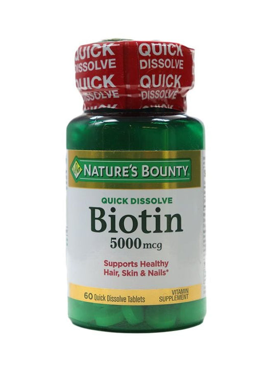 NB BIOTIN QUICK DISSOLVE 5000MCG TABLETS 60'S
