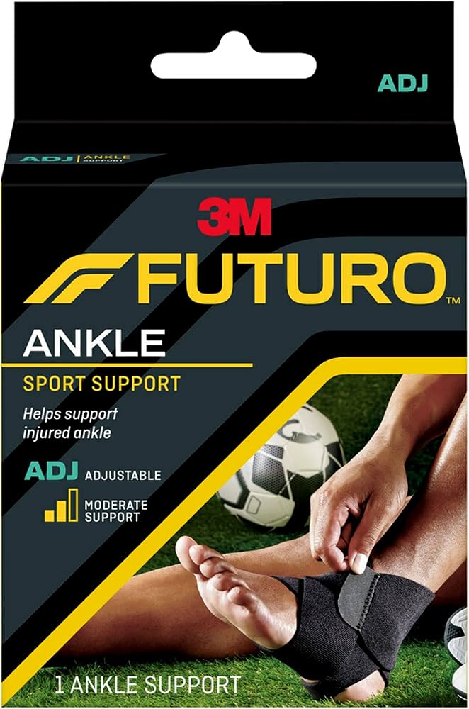 FUTURO SPORT ADJUSTABLE ANKLE SUPPORT BLACK 09037/20143