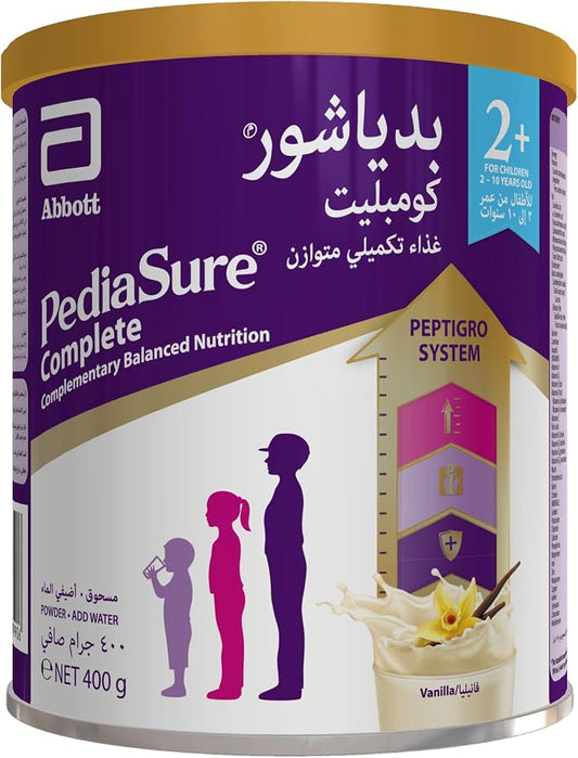 PEDIASURE COMPLETE PEPTIGRO VANILLA 400GM