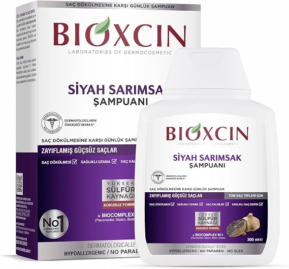 BIOXCIN BLACK GARLIC SHAMPOO 300ML