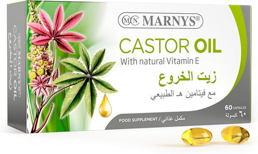 MARNYS CASTOR OIL 60 CAPSULES