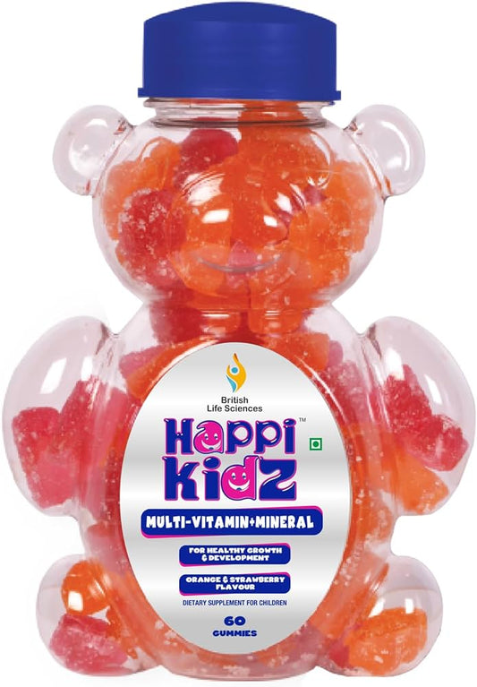 HAPPI KIDS MULTIVITAMIN+MINERAL GUMMIES 60,S