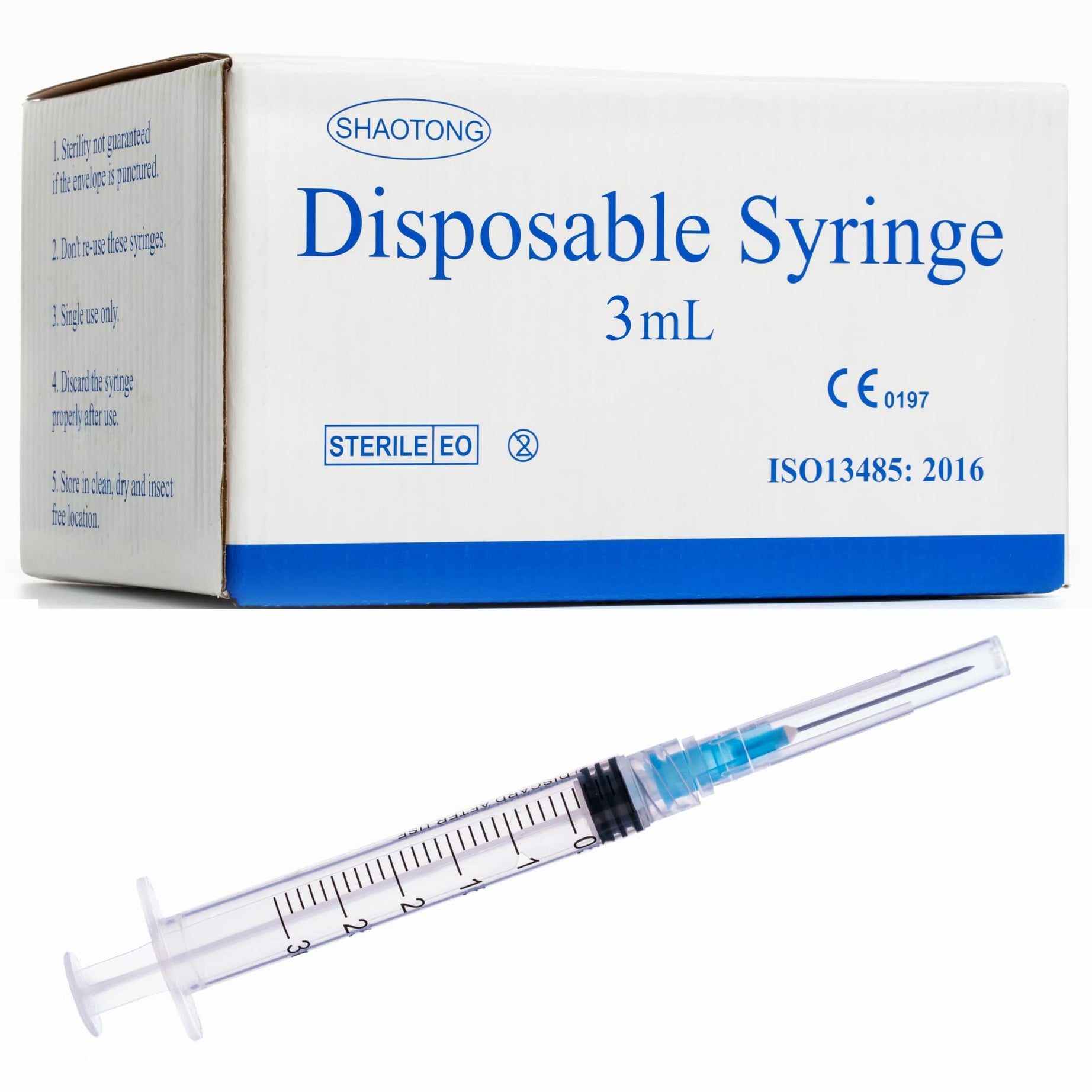 MED DISPOSABLE SYRIGNE 3ML 100S