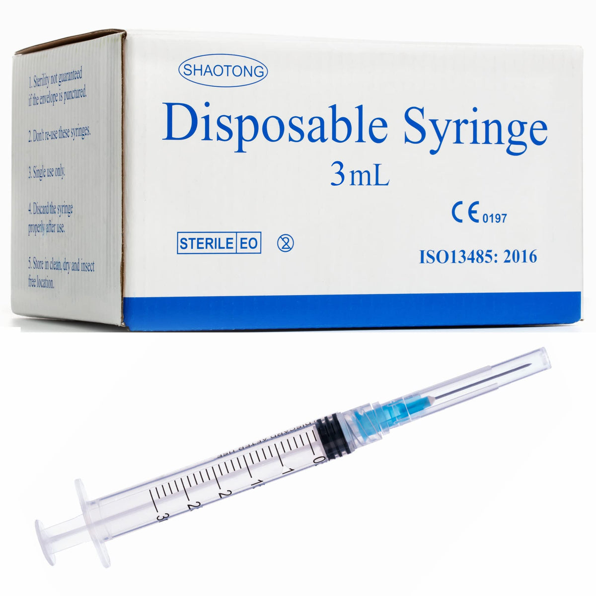 MED DISPOSABLE SYRIGNE 3ML 100S