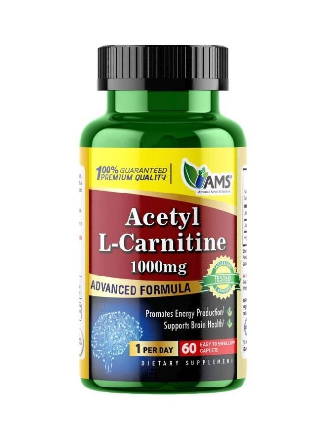 AMS ACETYL L-CARNITINE 1000MG TAB 60S
