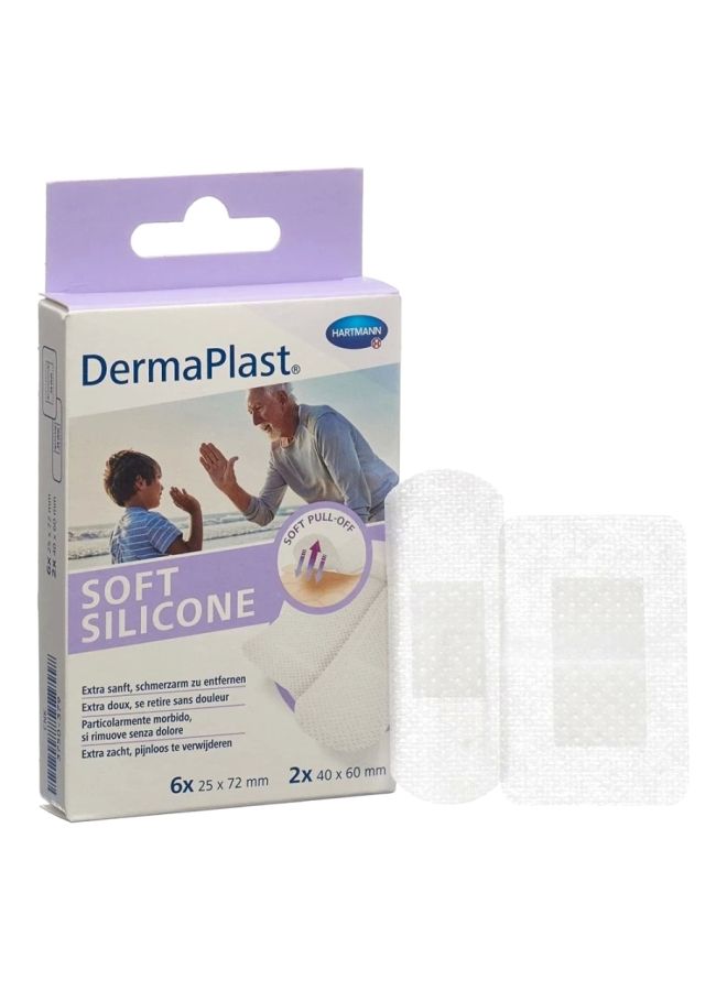 DERMAPLAST 2331 SOFT SILICONE PLASTER 8s