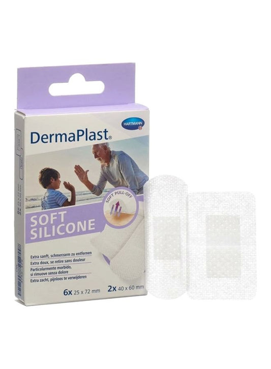 DERMAPLAST 2331 SOFT SILICONE PLASTER 8s