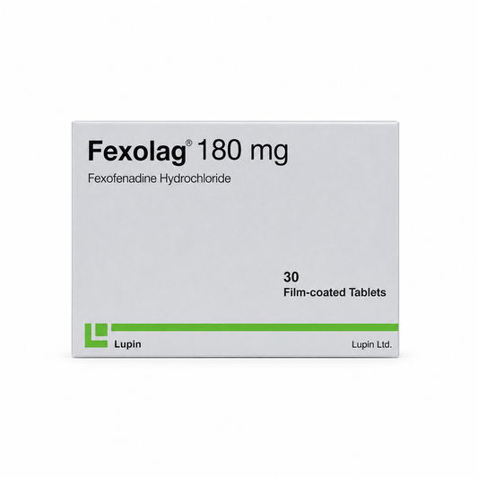FEXOLAG 180MG TAB 30's (10's Blister x 3)