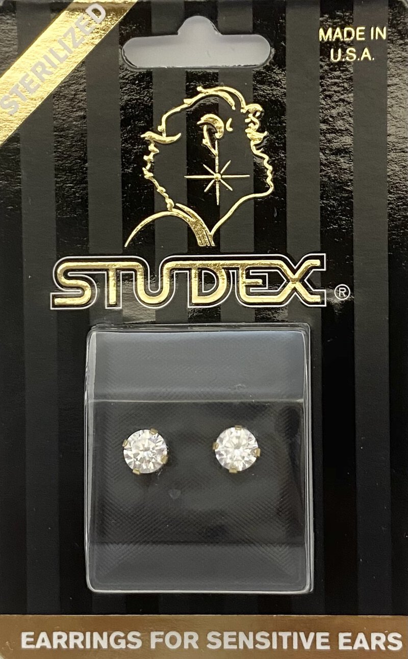 STUDEX PR-6100-S CZ 6MM G/P