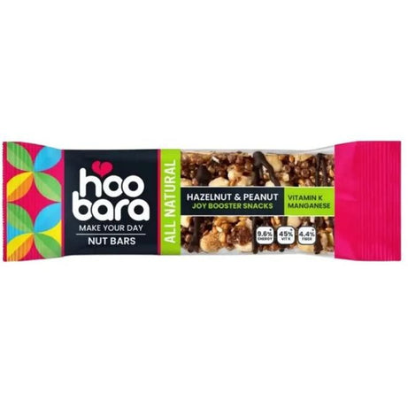 HOOBARA NUTS BAR HAZELNUT 35G