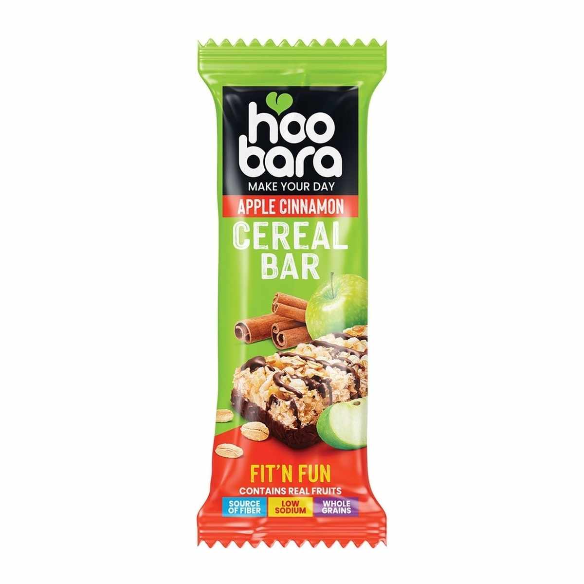 HOOBARA CEREAL BAR APPLE CINN 30G