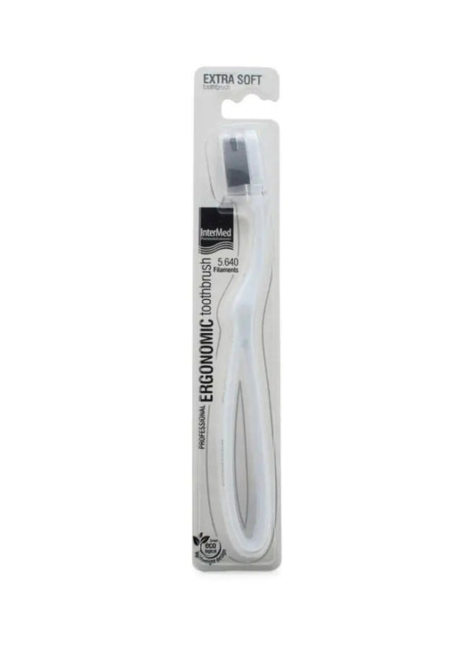 ERGONOMIC EXTRA SOFT WHITE TOOTHBRUSH