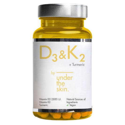 UNDER THE SKIN VITAMIN D3 K2 TUMERIC CAP 60S