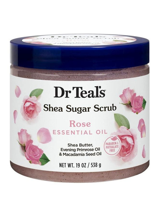 DR TEALS 7247 SHEA SUGAR ROSE BODY SCRUB 538G