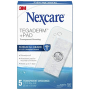 NEXCARE TEGADERM TRANSPARENT DRESSING 6*10CM 5S