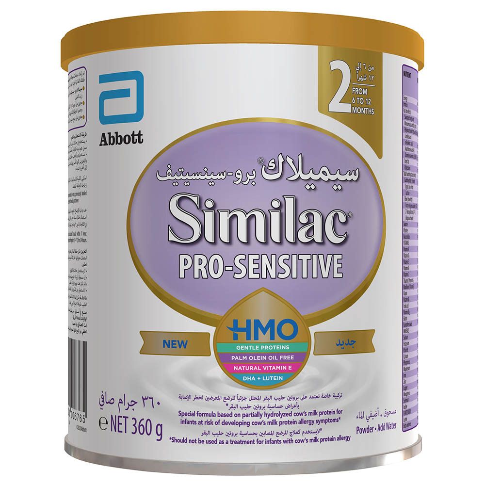 Similac Pro Sensitive 2 Infant Formula from 6 to 12 Months, 360g ...