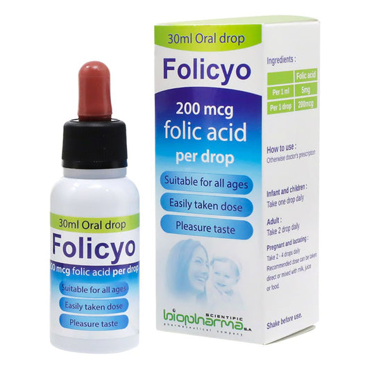 FOLICYO 200MCG DROPS 30ML