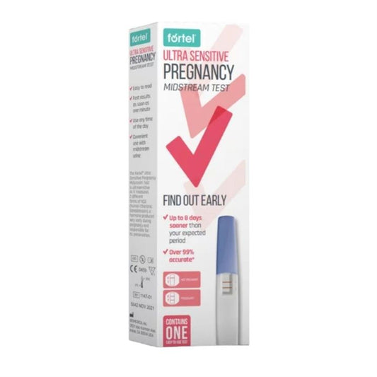 FORTEL ULTRA PREGNANCY MIDSTREAM TEST KIT 1S