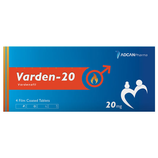 VARDEN 20MG TABS 4S