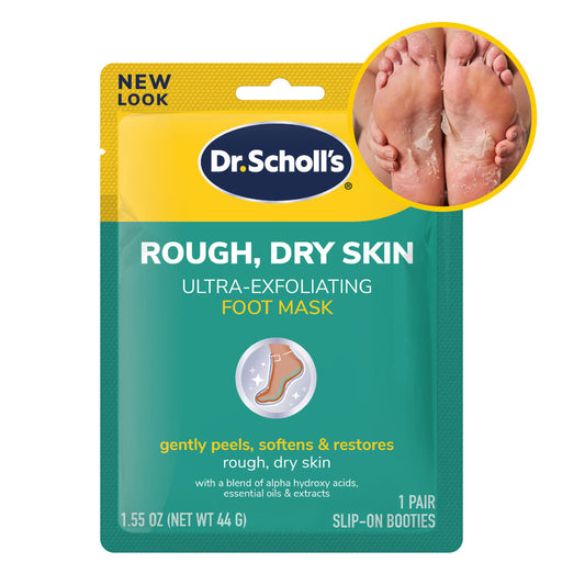 Dr. Scholl's Rough-Dry Skin-Ultra Exfoliating Foot Mask 1.55 Oz 1 pair