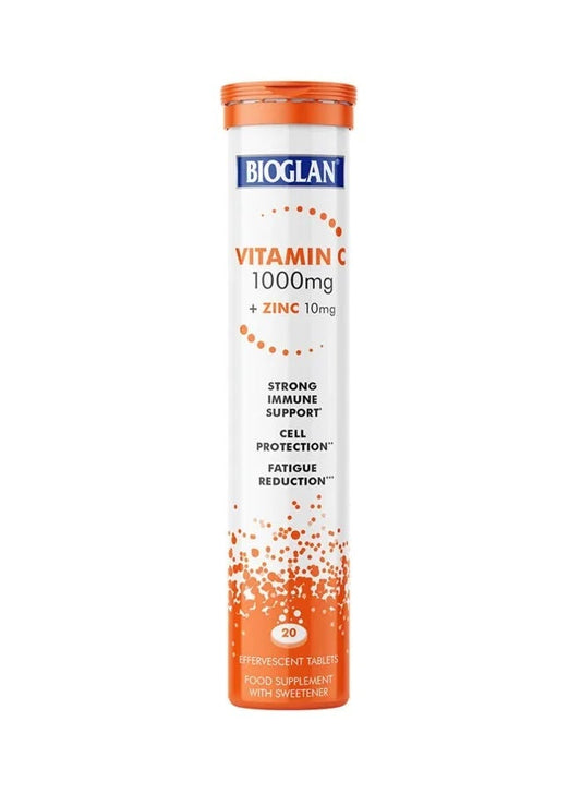 BIOGLAN VITAMIN C + ZINC EFFERVESCENT 20 TABS