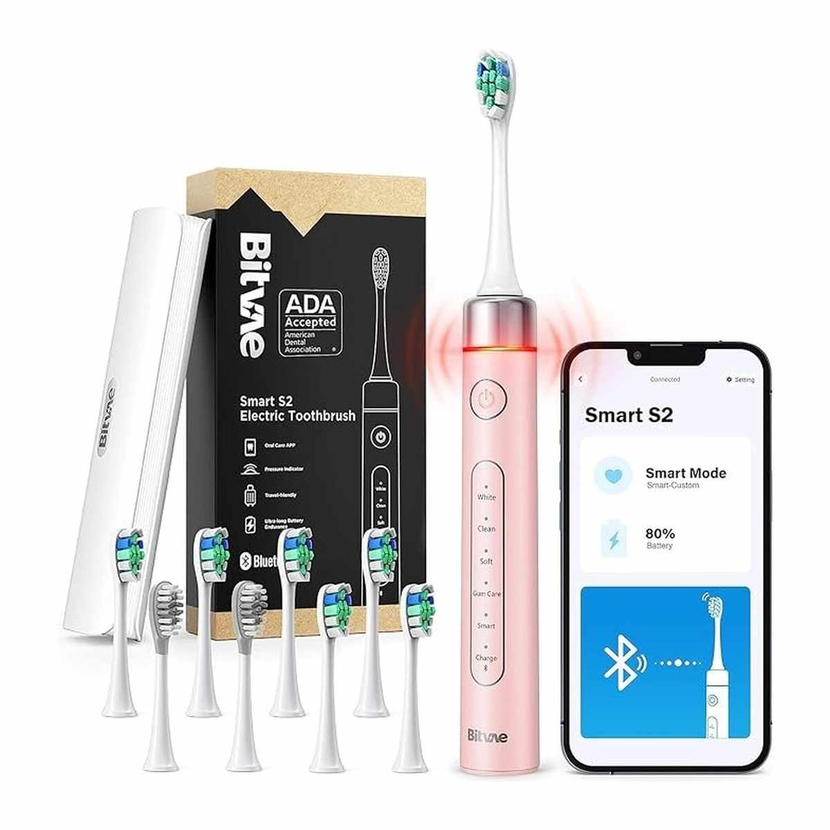 BITVAE S2 WHITE TB 8H +1TRAVEL CASE+1HEAD CAP