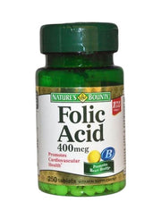 NB FOLIC ACID 400MCG TABS 250S