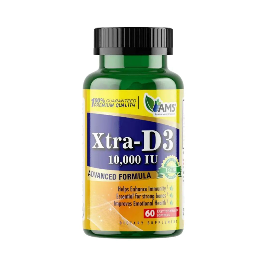 Ams Xtra-D3 10,000 Iu Softgels, 60 Pieces